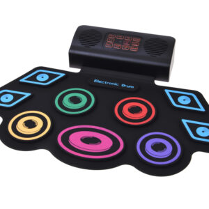 Elektroninis būgnų komplektas vaikams ant kilimėlio Valdymo pultas + pedalai IN0189 - Image 7
