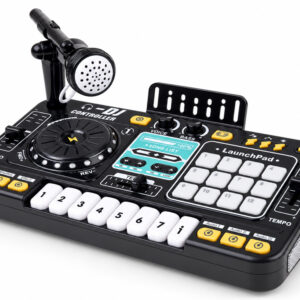 DJ valdiklis MIXER Šviečianti konsolė vaikams + mikrofonas ZA6303 - Image 2