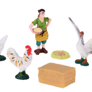 FARM ANIMALS SERIES Ūkininko ir paukščių rinkinys – višta, gaidys, žąsis ZA6404 B - Image 2