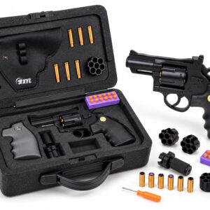 Žaislinis pistoletas REVOLVER – metalinis, automatinis, su keičiamais elementais ZA6410 - Image 2