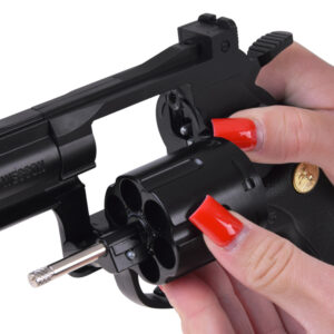 Žaislinis pistoletas REVOLVER – metalinis, automatinis, su keičiamais elementais ZA6410 - Image 6