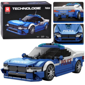 Konstruktorius policijos sportinis automobilis 313 detalių ZA6433