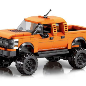 Oranžinis visureigis pikapas iš kaladėlių, 423 detalės ZA6434 - Image 2