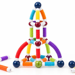 Magnetinės kaladėlės TUBES – lankstus konstravimo rinkinys 226 vnt. ZA6547 - Image 3
