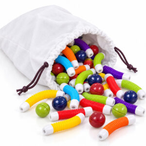 Magnetinės kaladėlės TUBES – lankstus konstravimo rinkinys 226 vnt. ZA6547 - Image 6