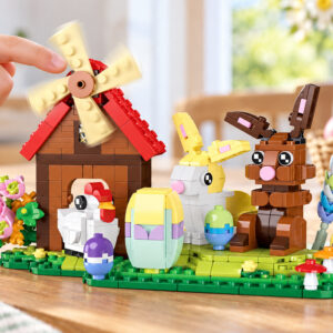 EASTER FARM 12-in-1 konstravimo kaladėlės, sujunkite jas! 665 vnt. ZA6551 - Image 8