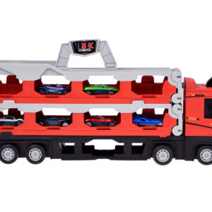 TIR transporteris priekaba, sulankstomas, 200 cm + 6 automobiliai, dviejų lygių konstrukcija, ZA6587 - Image 3