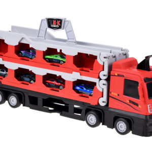 TIR transporteris priekaba, sulankstomas, 200 cm + 6 automobiliai, dviejų lygių konstrukcija, ZA6587 - Image 6