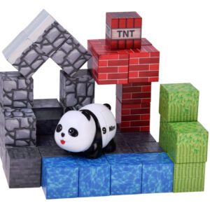 PANDA magnetinės kaladėlės – konstravimo kubeliai ir pikseliai 41vnt. ZA6604 - Image 2