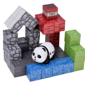 PANDA magnetinės kaladėlės – konstravimo kubeliai ir pikseliai 41vnt. ZA6604 - Image 5