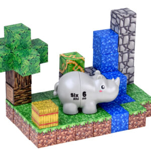 Magnetinės kaladėlės RHINO konstravimo kubeliai ir pikseliai 47vnt. ZA6605 - Image 2