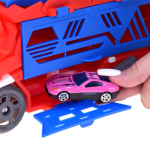 2-in-1 sulankstomas DINOZAURO automobilis ir garažo paleidimo įrenginys + ženklai ir spyruoklės ZA6616 - Image 8