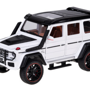 Nuotoliniu būdu valdomas metalinis Brabus G800 automobilis su atsidarančiomis durelėmis ir LED žibintais RC0771 - Image 6