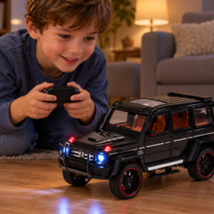 Nuotoliniu būdu valdomas metalinis Brabus G800 automobilis su atsidarančiomis durelėmis ir LED žibintais RC0771 - Image 7