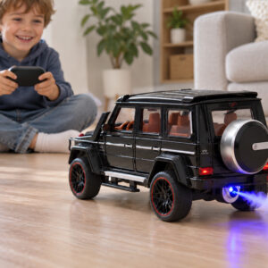 Nuotoliniu būdu valdomas metalinis Brabus G800 automobilis su atsidarančiomis durelėmis ir LED žibintais RC0771 - Image 4