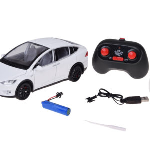 Tesla Model X RC 1:22 nuotoliniu būdu valdomas modelis su LED šviesomis ir dūmų efektu RC0772 - Image 2
