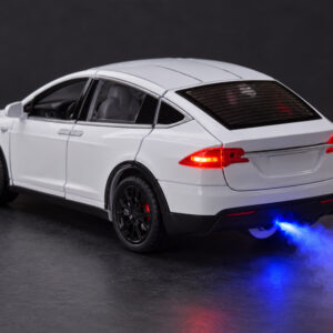Tesla Model X RC 1:22 nuotoliniu būdu valdomas modelis su LED šviesomis ir dūmų efektu RC0772 - Image 8