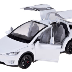 Tesla Model X RC 1:22 nuotoliniu būdu valdomas modelis su LED šviesomis ir dūmų efektu RC0772 - Image 3