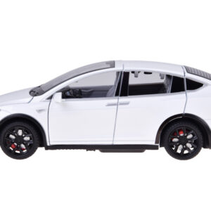 Tesla Model X RC 1:22 nuotoliniu būdu valdomas modelis su LED šviesomis ir dūmų efektu RC0772 - Image 5