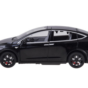 Tesla Model X RC 1:22 nuotoliniu būdu valdomas modelis su LED šviesomis ir dūmų efektu RC0772 - Image 6