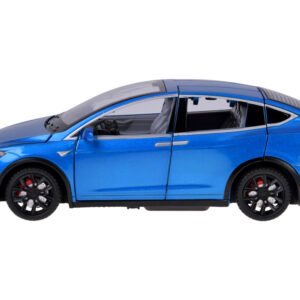 Tesla Model X RC 1:22 nuotoliniu būdu valdomas modelis su LED šviesomis ir dūmų efektu RC0772 - Image 4