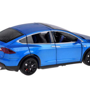 Tesla Model X RC 1:22 nuotoliniu būdu valdomas modelis su LED šviesomis ir dūmų efektu RC0772 - Image 7