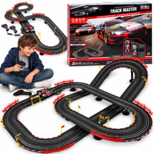 LENKTYNIŲ TRASA elektrinė 525cm Audi R8 LMS GT3 EVO II 2 automobiliai m:1:43 RC0776