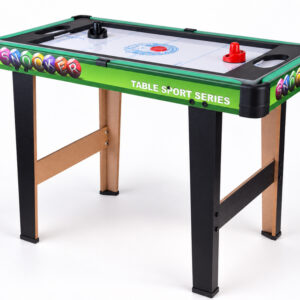4-in-1 žaidimų stalas – stalo futbolas, oro ritulys, biliardas, stalo tenisas GR0843 - Image 8