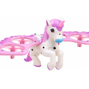 Nuotoliniu būdu valdomas skraidantis dronas UNICORN PEGASUS – šviečiantis rožine spalva RC0777 - Image 3
