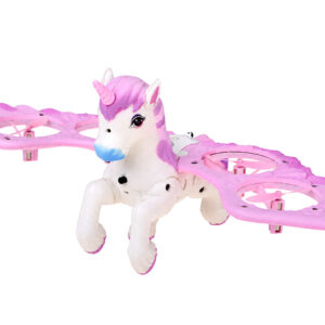 Nuotoliniu būdu valdomas skraidantis dronas UNICORN PEGASUS – šviečiantis rožine spalva RC0777 - Image 7