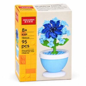 Konstruktorių serija: Gėlės mini vazonėlyje HIBISKUS 95vnt. ZA6289 E - Image 6