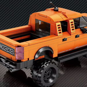 Oranžinis visureigis pikapas iš kaladėlių, 423 detalės ZA6631 - Image 7