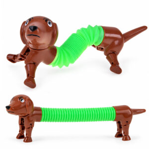 DACHSHUND šuns formos antistresinis ir sensorinis žaislas, tempiamas šuo ZA6634