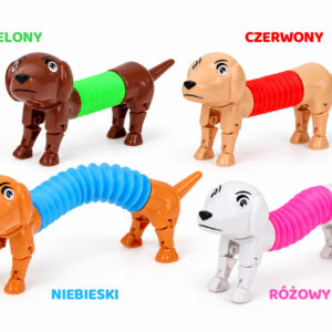 DACHSHUND šuns formos antistresinis ir sensorinis žaislas, tempiamas šuo ZA6634 - Image 8