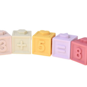 Guminiai kaladėlės – minkštos, sensorinės, pastelinės, 12 vnt. ZA6635 - Image 6