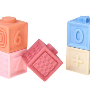 Guminiai kaladėlės – minkštos, sensorinės, pastelinės, 12 vnt. ZA6635 - Image 3