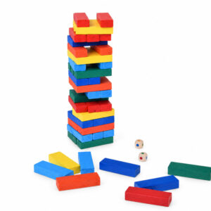JENGA svyruojančio bokšto arkadinis žaidimas – medinės kaladėlės ZA6636 - Image 3