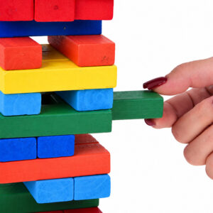 JENGA svyruojančio bokšto arkadinis žaidimas – medinės kaladėlės ZA6636 - Image 6