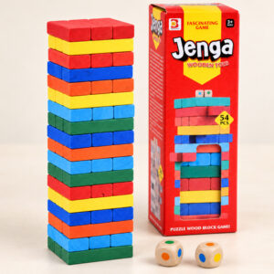 JENGA svyruojančio bokšto arkadinis žaidimas – medinės kaladėlės ZA6636 - Image 8