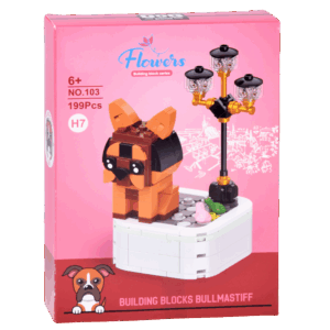 Konstruktorių serija: šunys ant pagrindo Bulmastifas 199ele ZA6620 G - Image 6