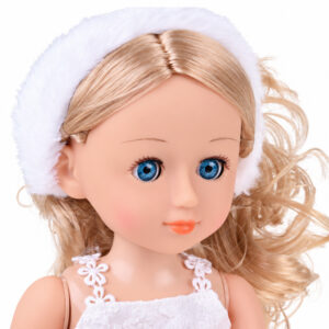 Vaikštanti ir dainuojanti lėlė – plokite rankomis! WHITE BALLERINA ZA6359 - Image 5