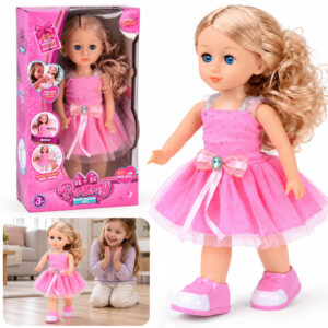 Vaikštanti ir dainuojanti lėlė – plokite rankomis! PINK BALLERINA ZA6359