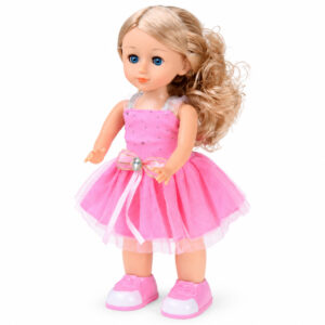 Vaikštanti ir dainuojanti lėlė – plokite rankomis! PINK BALLERINA ZA6359 - Image 2
