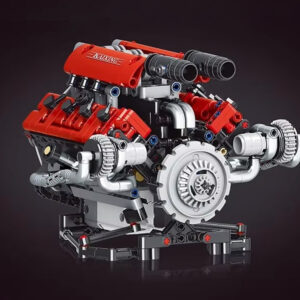 Techniniai kaladėlių rinkiniai V8 VARIKLIO konstravimas su interaktyvia baterija 653ele ZA6371 - Image 6