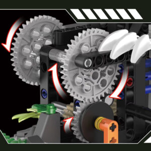 Technic kaladėlės mechaninio T-Rex dinozauro konstravimui, 730 vnt. ZA6375 - Image 8