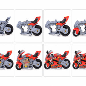 Motociklų surinkimo dirbtuvės, 59 dalys, variklio garsai ir šviesos ZA6451 - Image 8