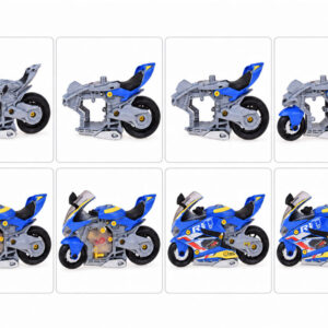 Motociklų surinkimo dirbtuvės, 59 dalys, variklio garsai ir šviesos ZA6452 - Image 8