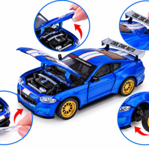Licencijuotas metalinis automobilis Ford Mustang GT 2018 m. 1:42 TUNING ZA6457 - Image 7