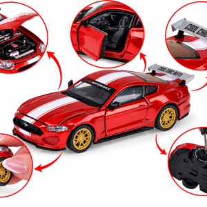 Licencijuotas metalinis automobilis Ford Mustang GT 2018 m. 1:42 TUNING ZA6458 - Image 7