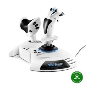 Thrustmaster T.Flight Hotas One Microsoft Flight Simulator Edition Juoda, Balta USB Vairasvirtė + variklio valdymo svirtis Analoginis / skaitmeninis PC, Xbox One, Xbox One S, Xbox One X - Image 1